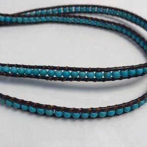 Lulu Dharma turquoise wrap bracelet